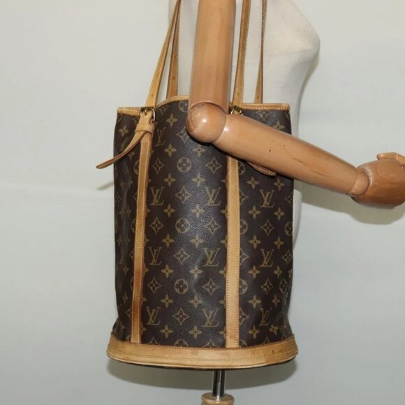 LOUIS VUITTON Monogram Bucket GM Shoulder Bag M42236 LV Auth 137413 - Picture 1 of 16
